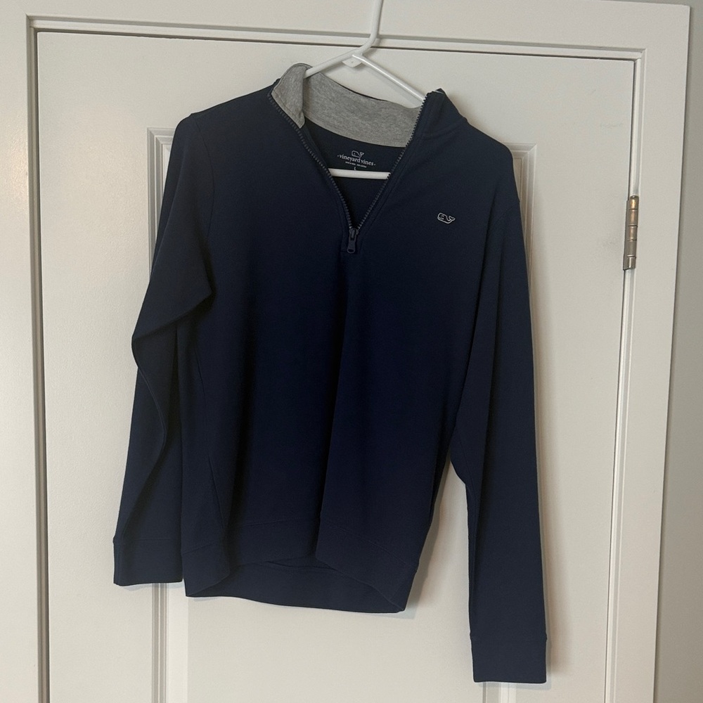 Vineyard Vines Boy’s Blue Zip-Up Sweater